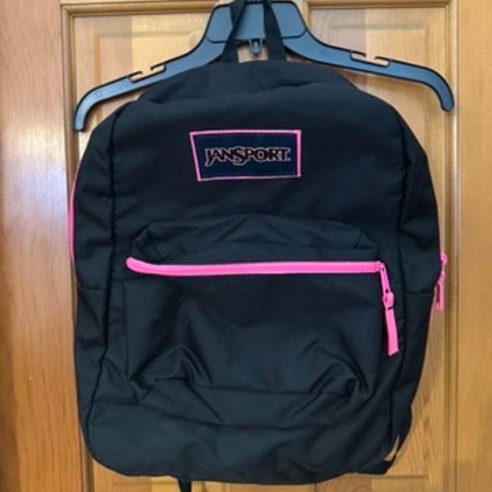 Jansport Black and Pink Backpack